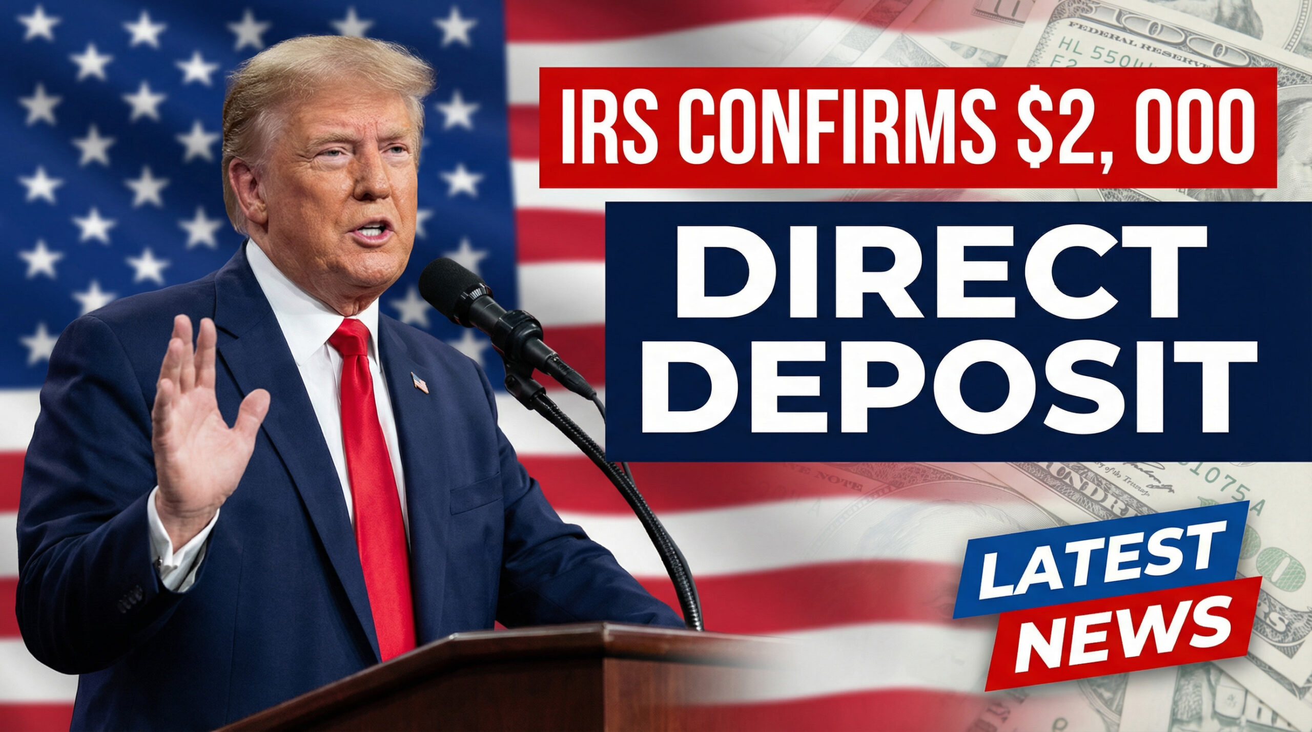 IRS Confirms $2,000 Direct Deposit for January